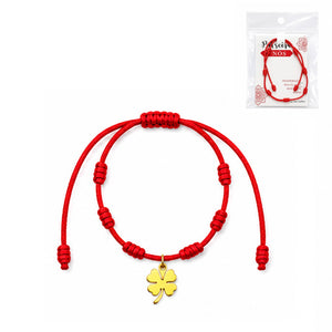 Bracelet 7 nœuds Trèfle porte-bonheur (12 unités)