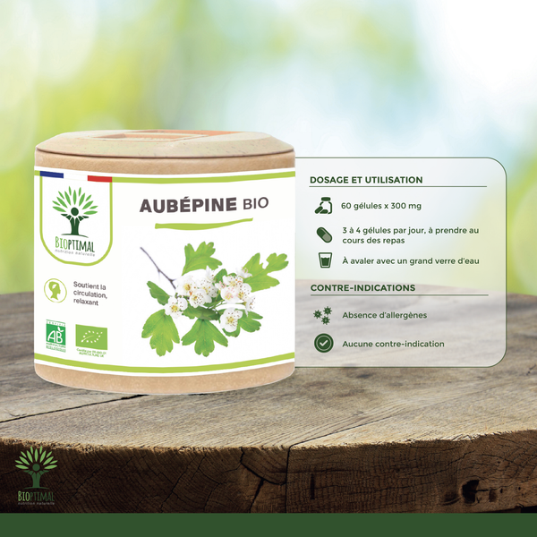 Aubépine bio - Complément alimentaire - en gélules