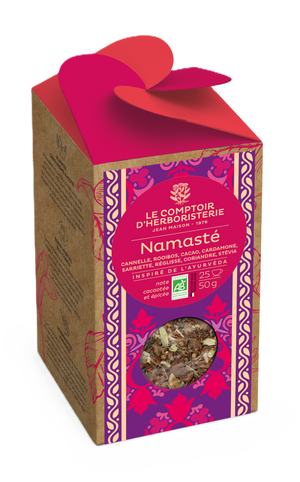 Complément plantes TISANE NAMASTE BIO 50G phytothérapie naturel Boutique Achaiah