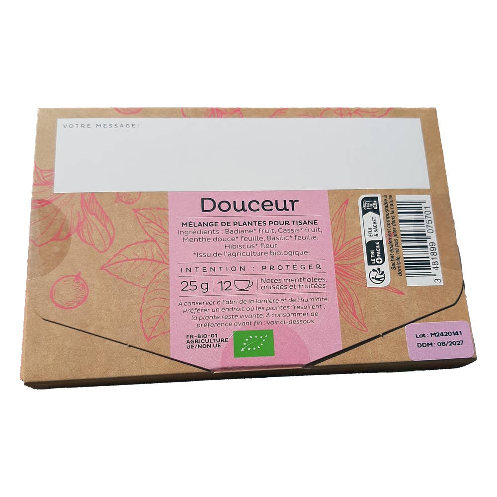 Complément plantes INFUSION BIO A POSTER DOUCEUR 25G phytothérapie naturel Boutique Achaiah