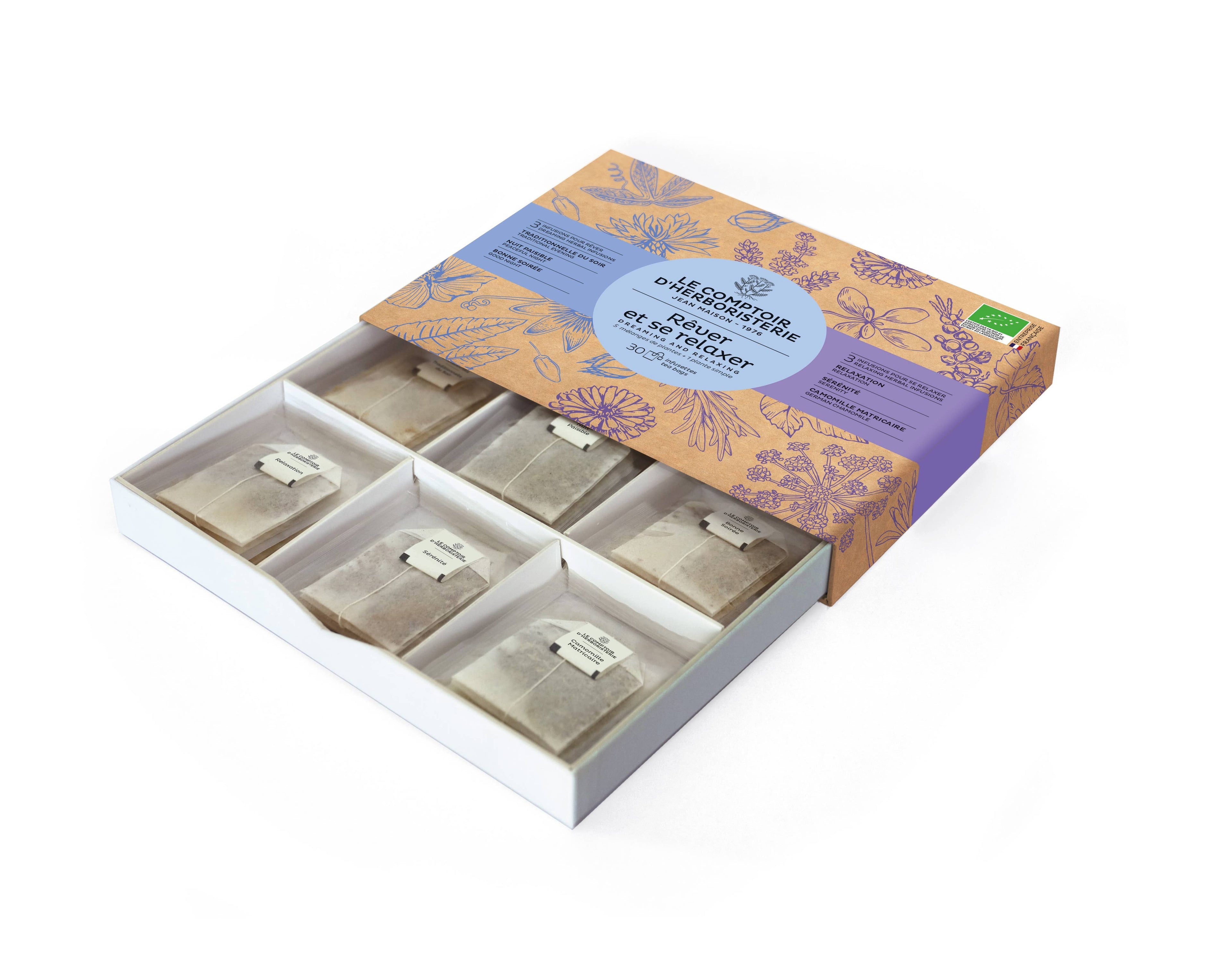 Coffret 6 Infusions pour Rever et Se Relaxer 30 Infus bio – ACHAIAH