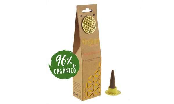 Cônes d'encens bois de santal biologiques — encens naturel purification méditation Boutique Achaiah