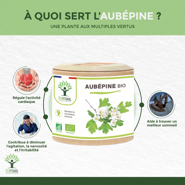 Aubépine bio - Complément alimentaire - en gélules