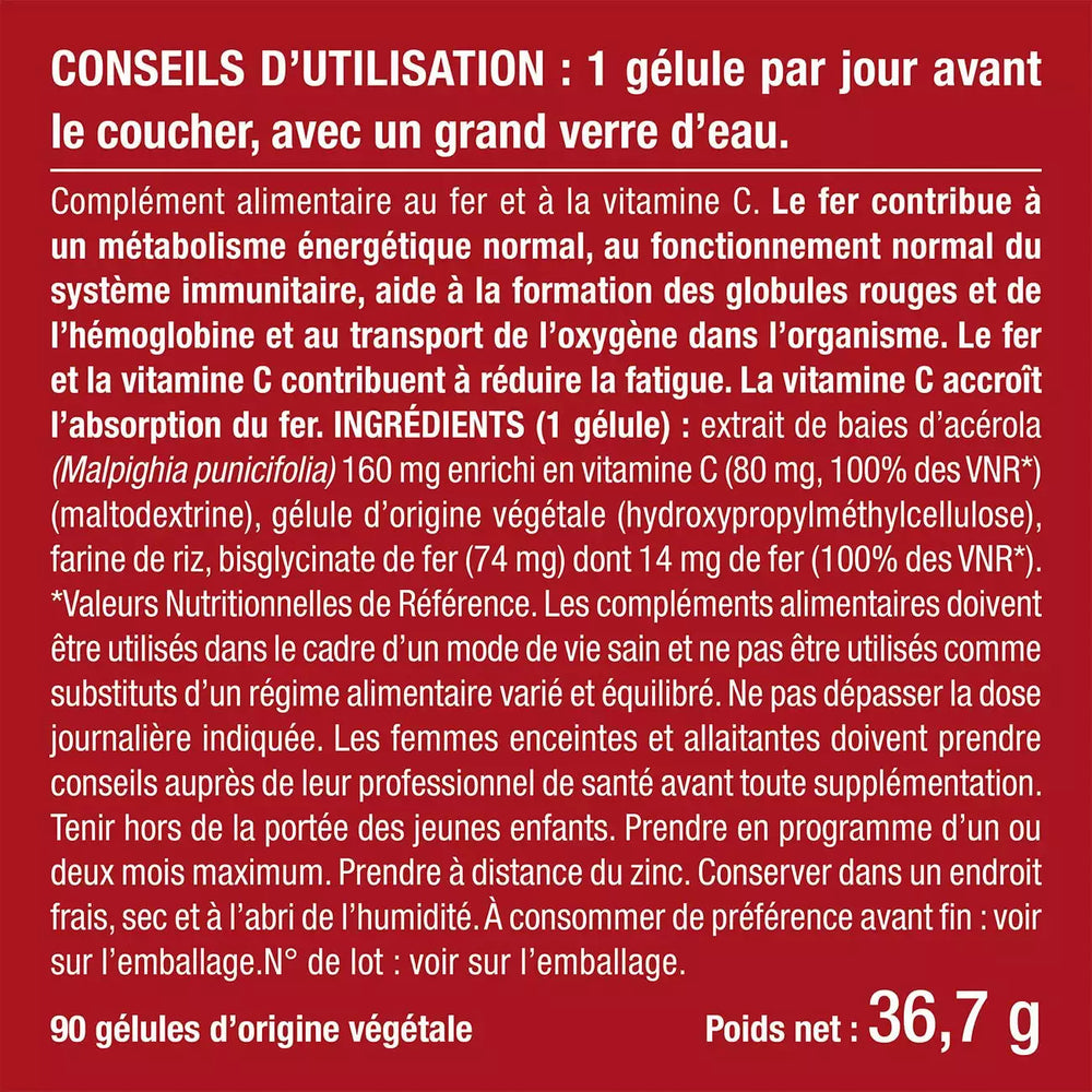Fer Bisglycinate bien-être spiritualité Boutique Achaiah