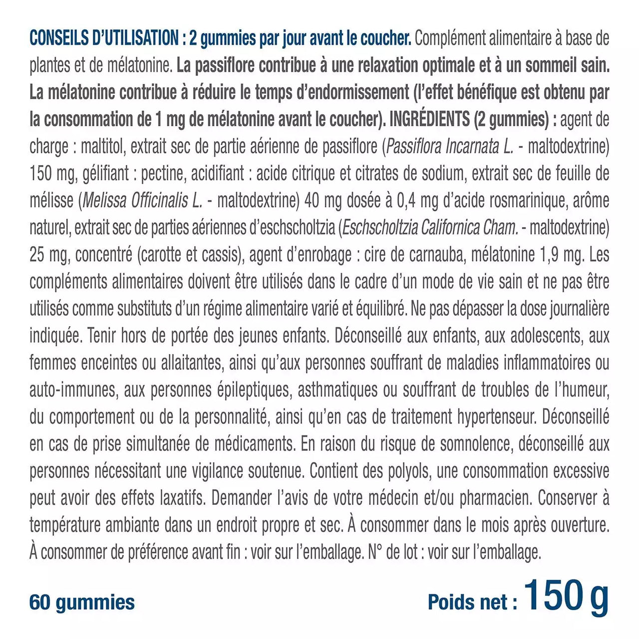 Gummies Sommeil — bien-être spiritualité Boutique Achaiah