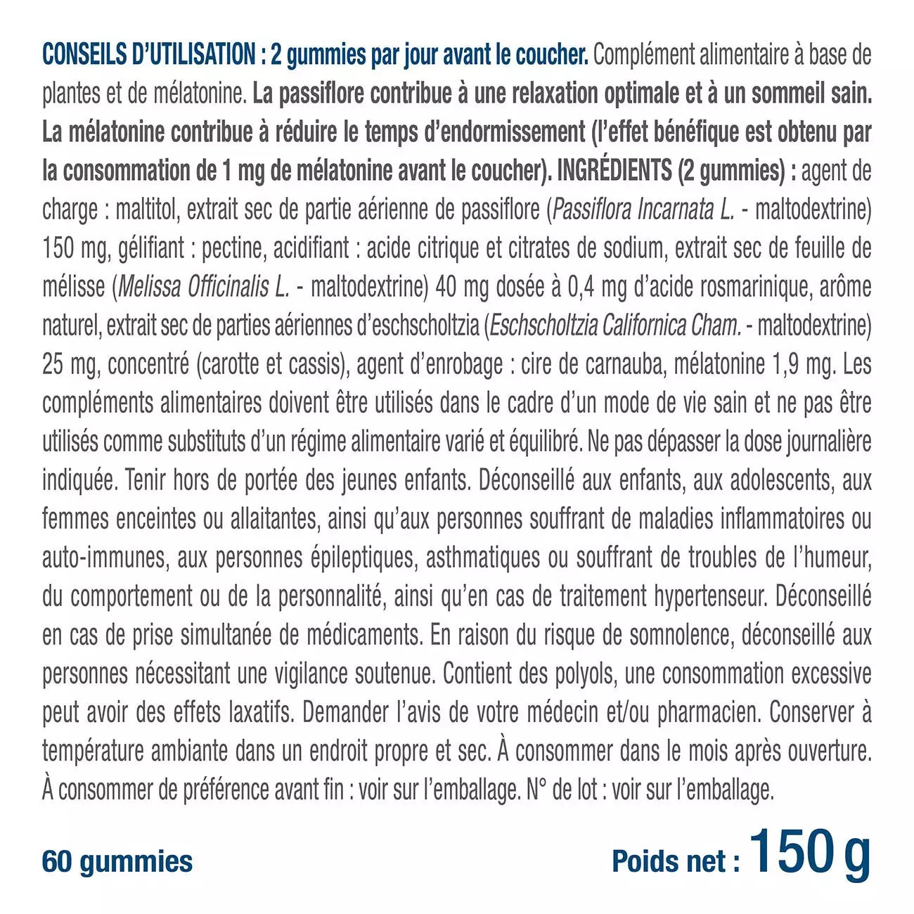 Gummies Sommeil — bien-être spiritualité Boutique Achaiah