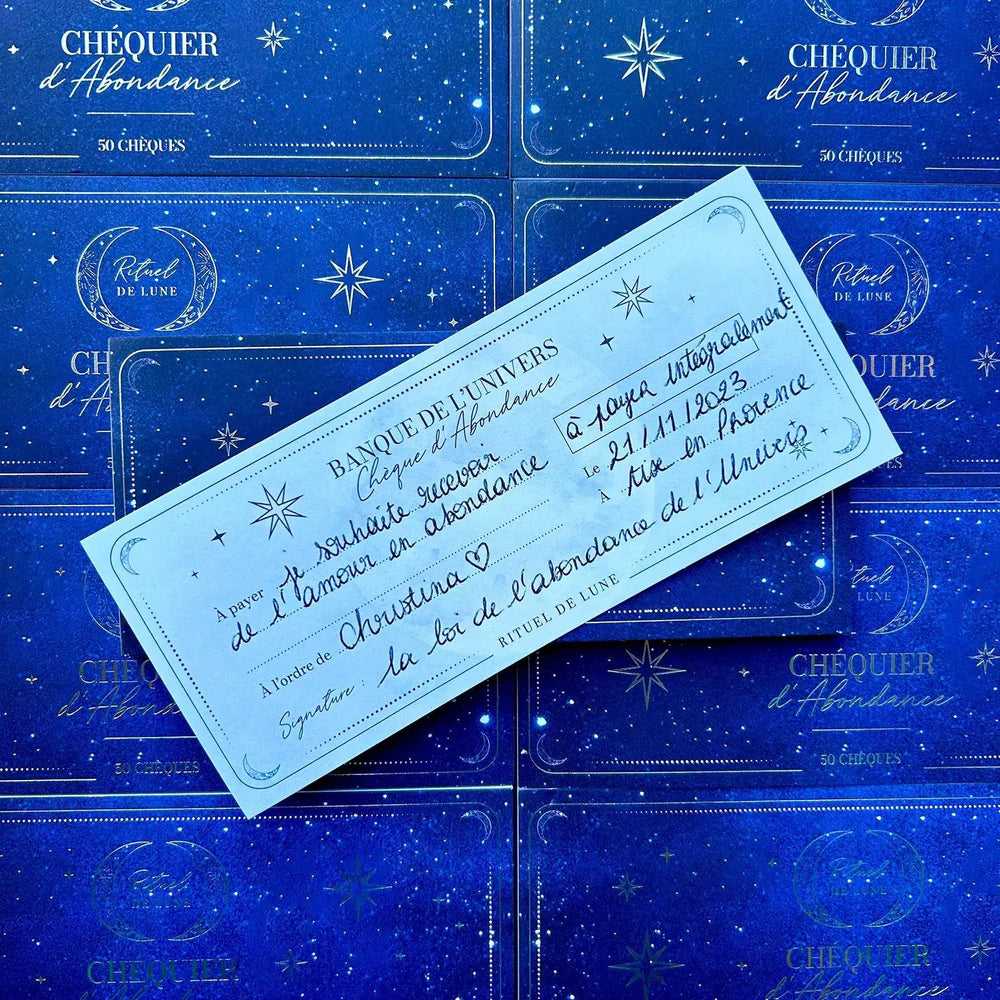 LE CHÉQUIER D'ABONDANCE - Attirez l'abondance dans votre vie oracle tarot cartes guidance intuition