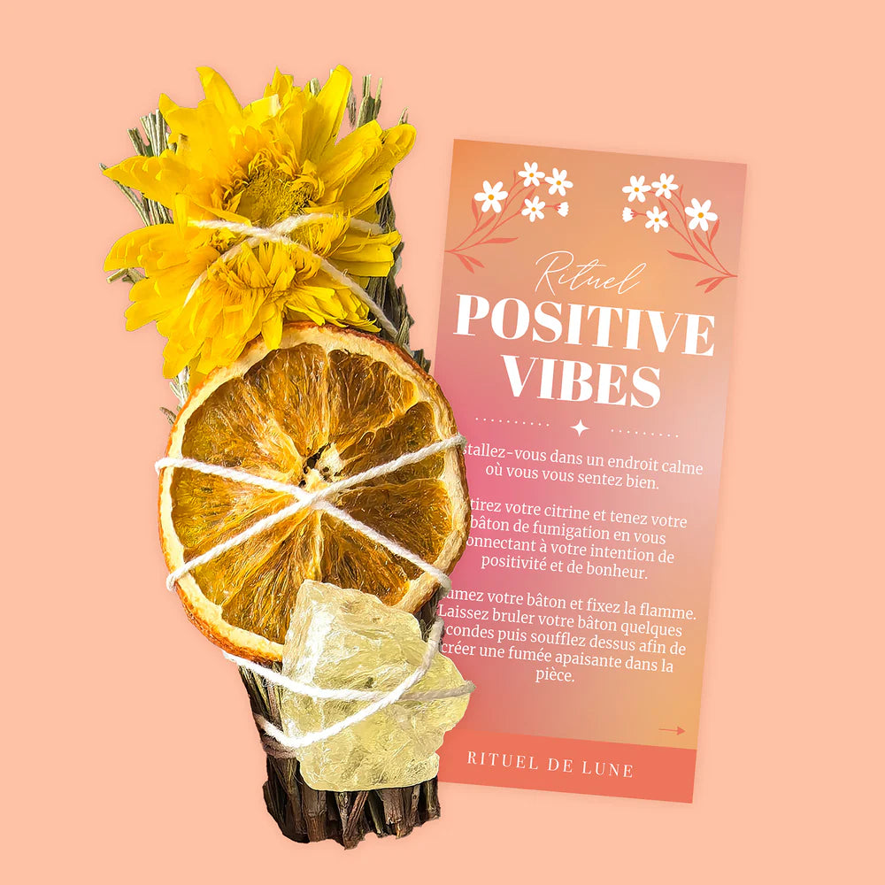 Rituel De Fumigation: Positive vibes. Pour remplir votre air d’énergies positives...