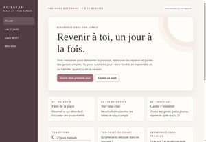 Aperçu de l’application RESET 21 Achaiah sur ordinateur