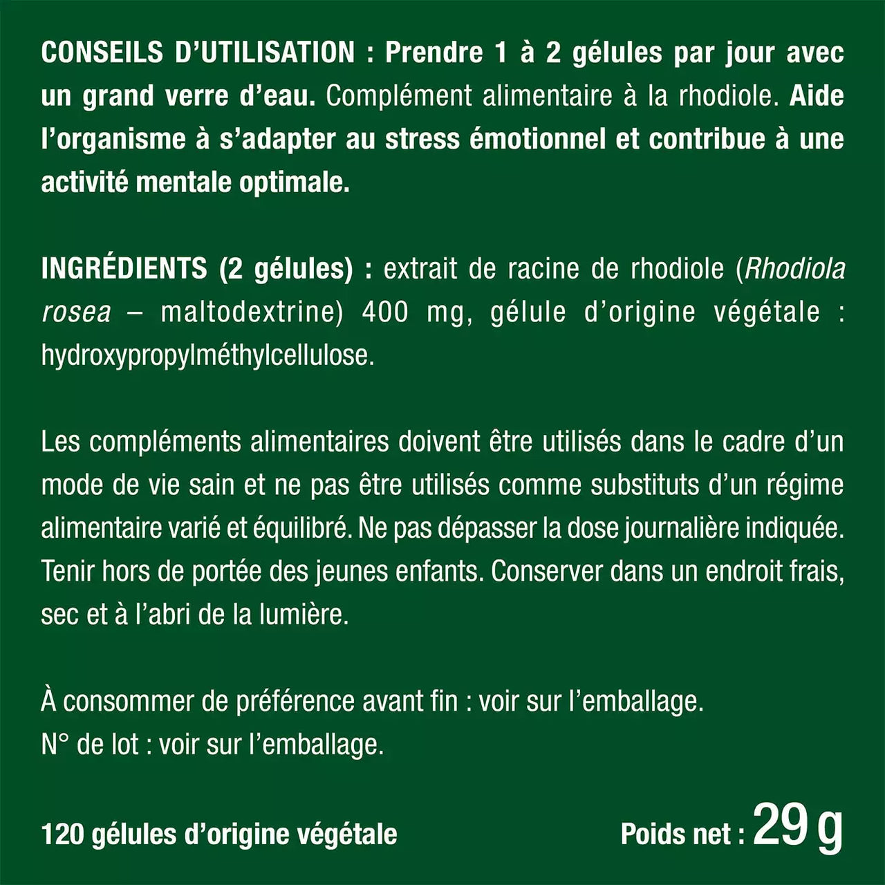 Rhodiola — bien-être spiritualité Boutique Achaiah