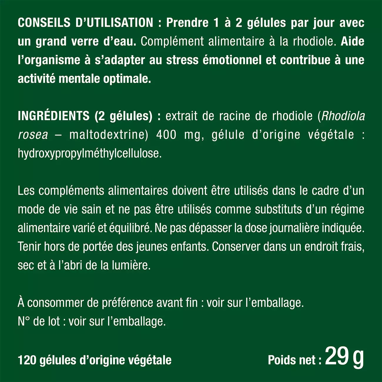 Rhodiola — bien-être spiritualité Boutique Achaiah