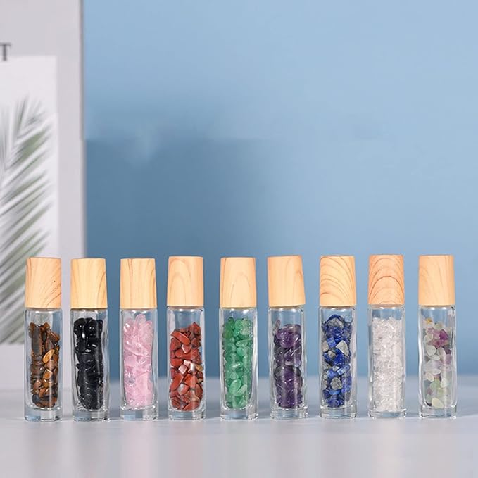 Roll-on huiles essentielles avec pierres naturelles – Votre bien-être à portée de main — bien-être spiritualité Boutique Acha